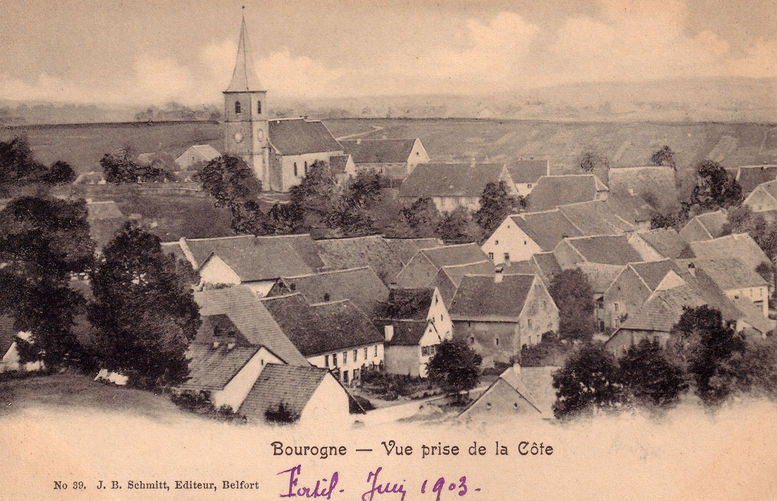 Bourogne en 1903