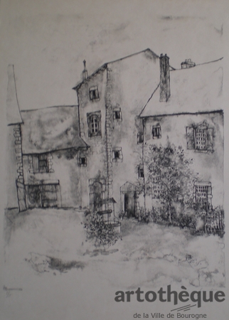 Cour intérieure fleurie