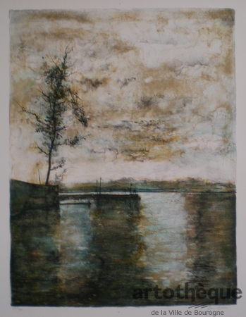 Crépuscule sur le Léman