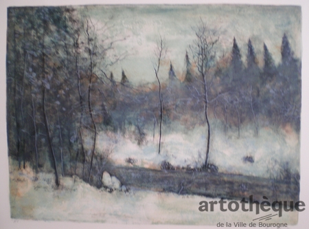 Torrent dans la brume