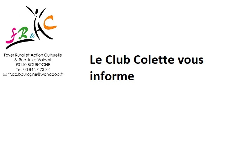 Activité au Club Colette
