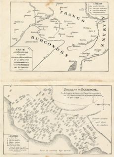 Carte du cimetière barbare de Bourogne