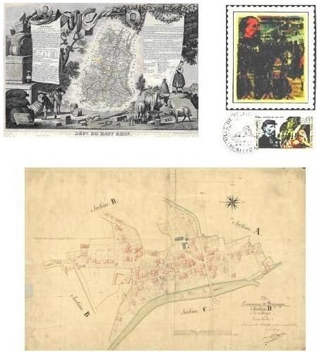 Belfort, timbres de la Paix de Versailles er cadastre napol�onien
