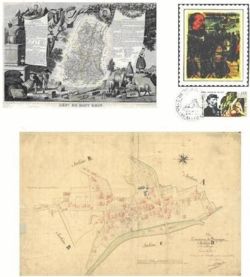 Belfort, timbres de la Paix de Versailles et cadastre napoléonien
